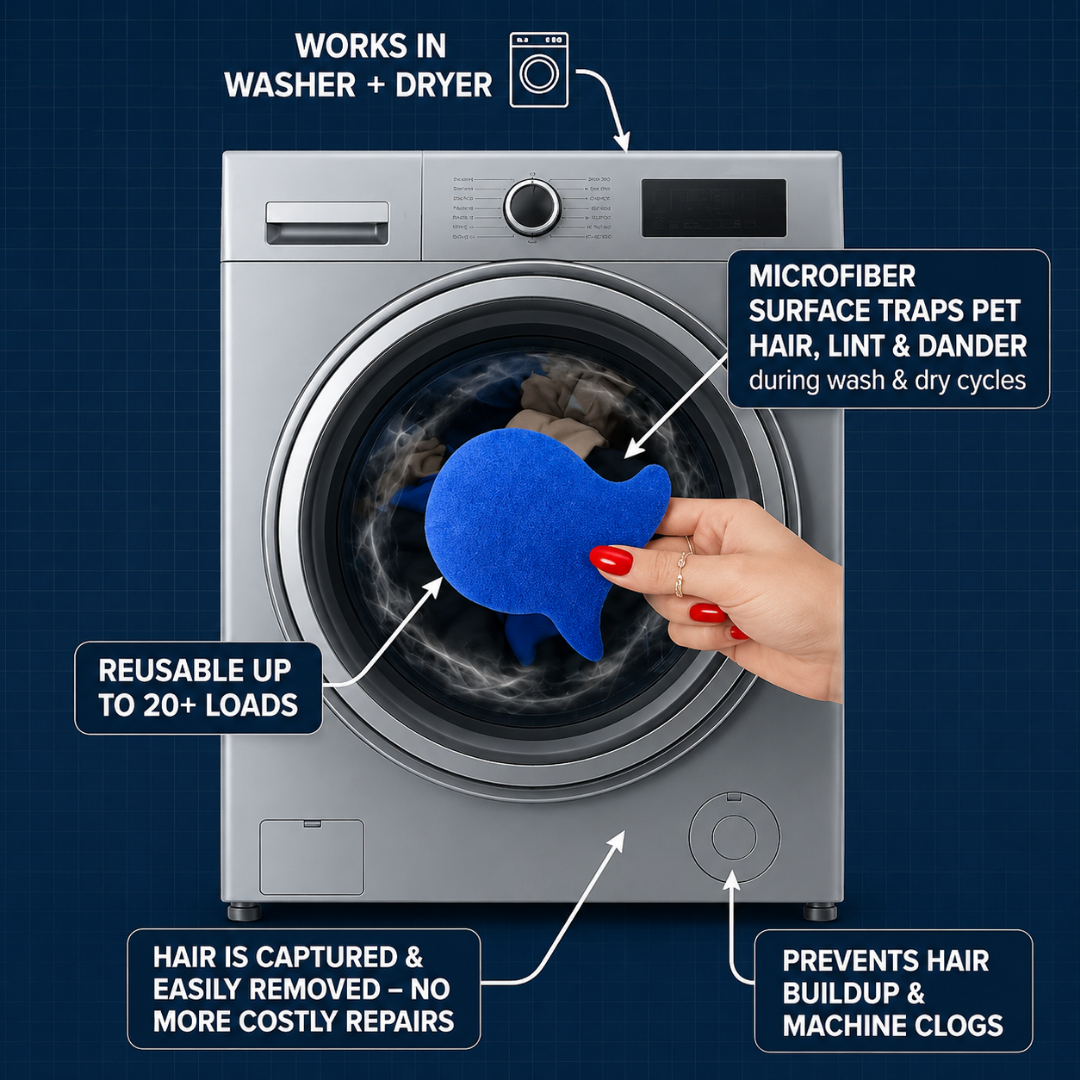 💦Laundry Pet Hair Removal FishS