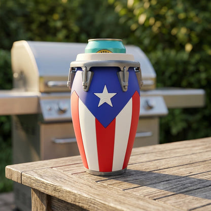 🪘 Conga-Style Can Holder – Celebrate Caribbean Pride, One Sip at a Time