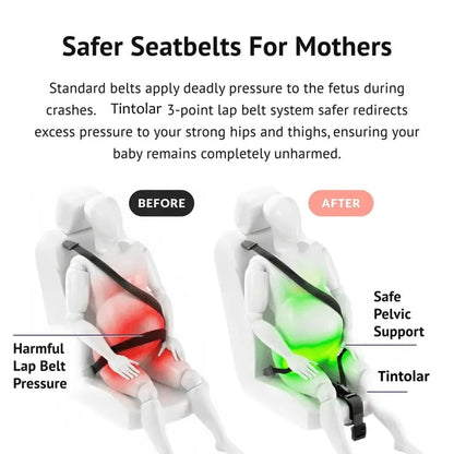 🤰 Pregnancy Seat Belt Adjuster | Ultimate Comfort Car Safety Support for Expecting Moms 🚗✨