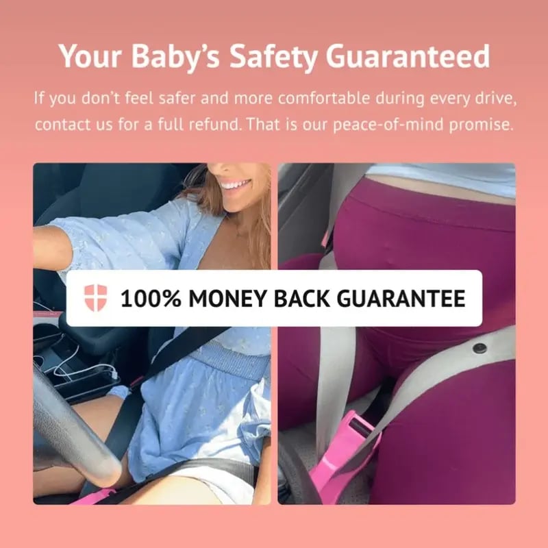 🤰 Pregnancy Seat Belt Adjuster | Ultimate Comfort Car Safety Support for Expecting Moms 🚗✨