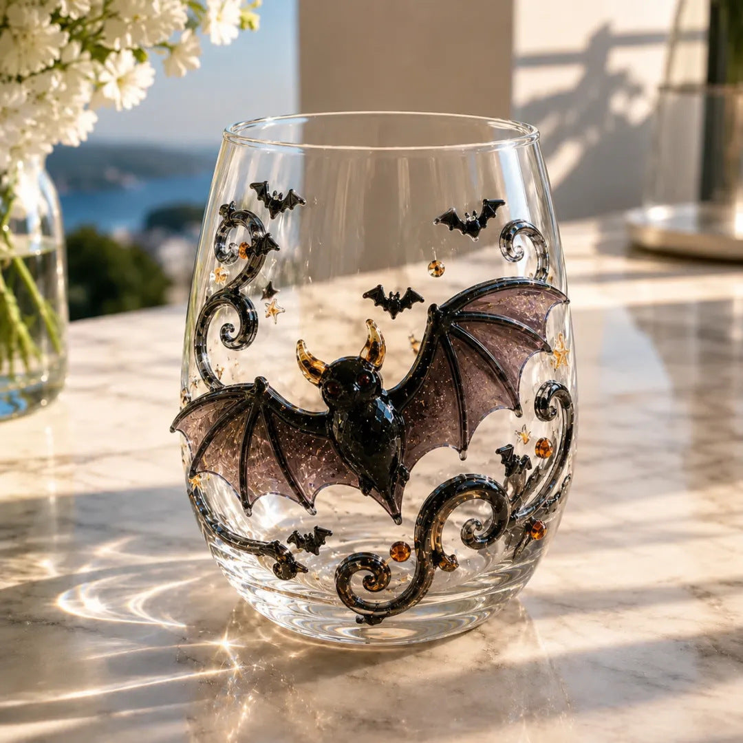 🎃 3D Halloween Glassware Collection | Spooky Sips & Cozy Glow
