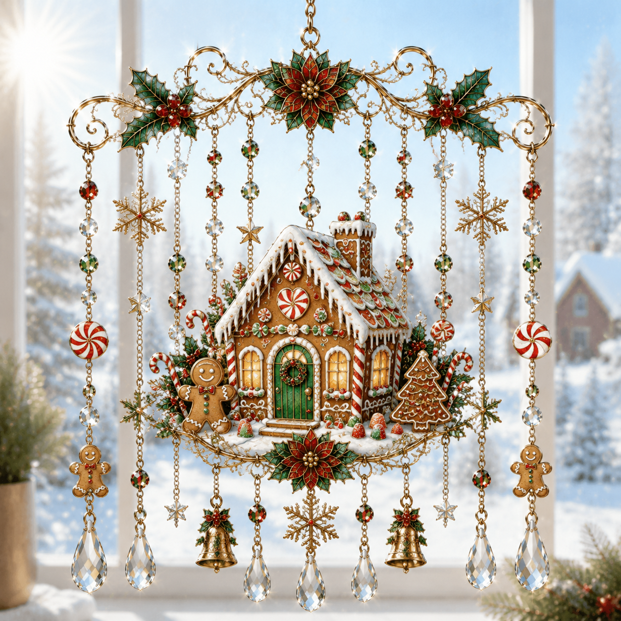 🔥Last Day 49% OFF - Handmade Christmas Window Hanging