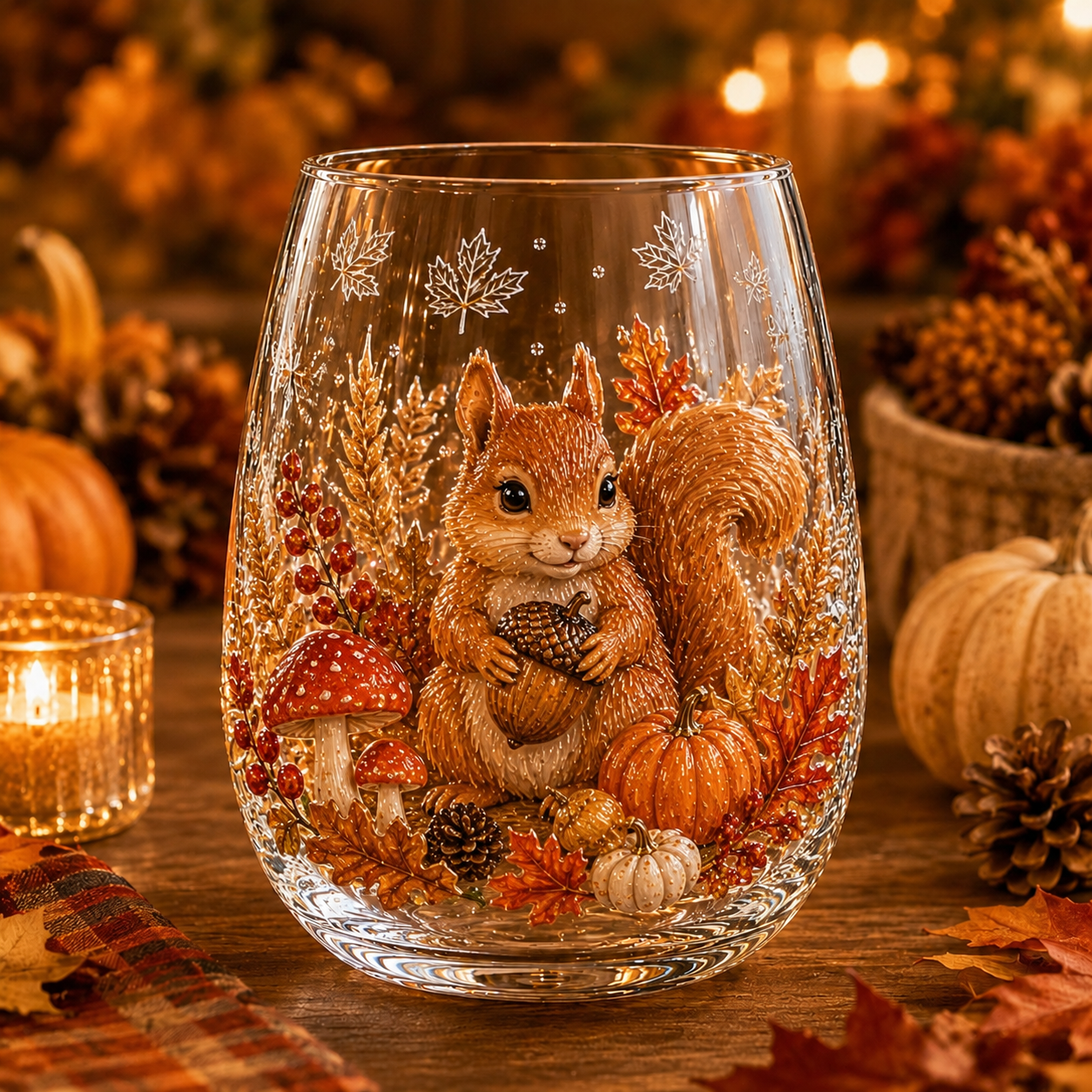 🍂✨Autumn Harvest Glass Cup Set