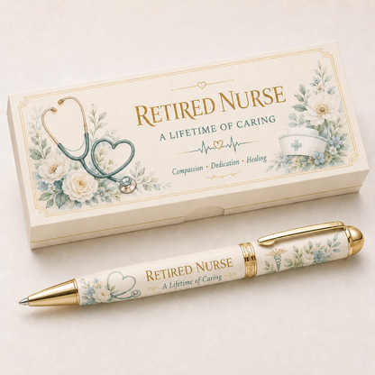🩺 Retired Nurse A Lifetime Of Caring Pen