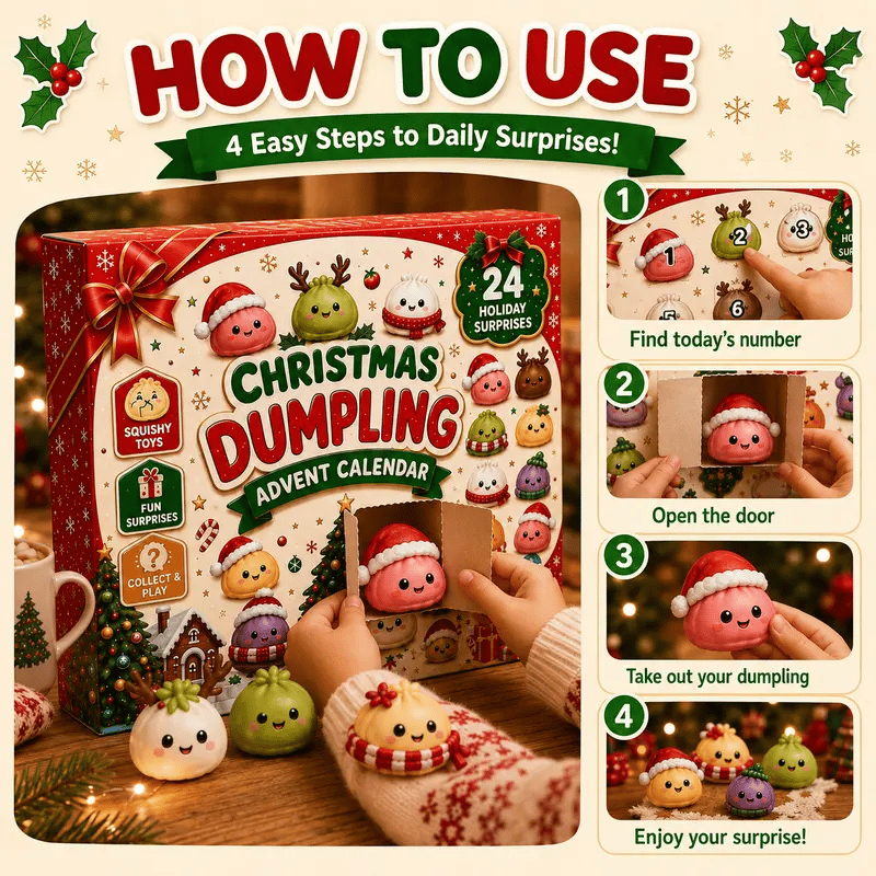 🔥Last day with huge discounts!– 🎄🥟24 Days of Squishy Christmas Surprises