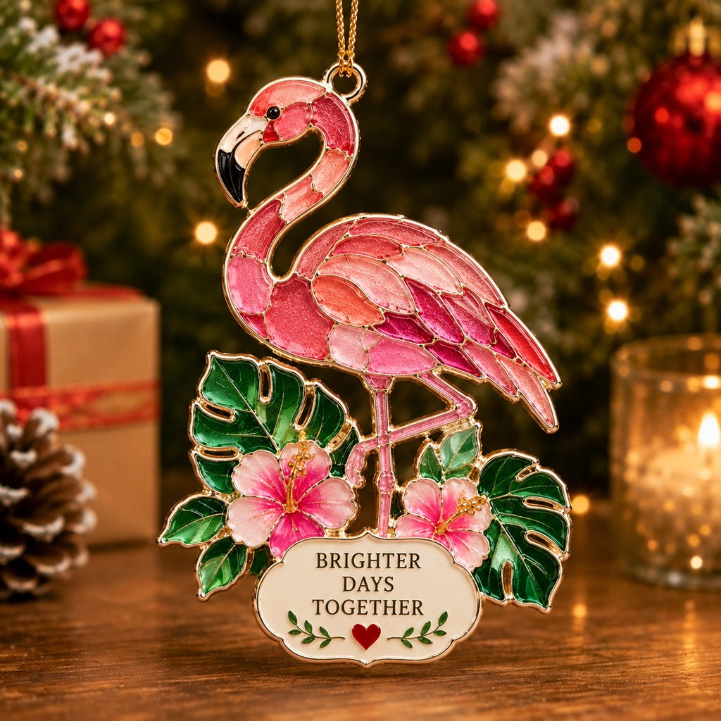 🐚 Sea Glass Animal Christmas Ornament – 'Where Love Blooms, Miracles Happen' Holiday Keepsake