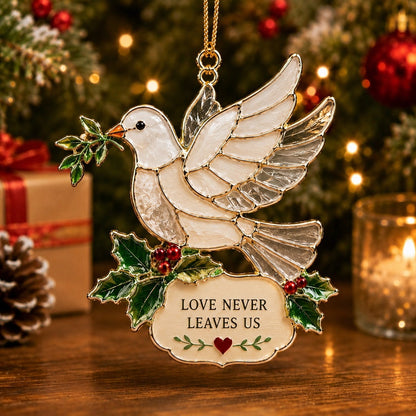 🐚 Sea Glass Animal Christmas Ornament – 'Where Love Blooms, Miracles Happen' Holiday Keepsake