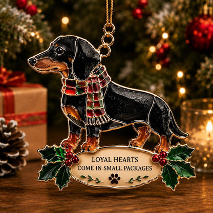 🐚 Sea Glass Animal Christmas Ornament – 'Where Love Blooms, Miracles Happen' Holiday Keepsake