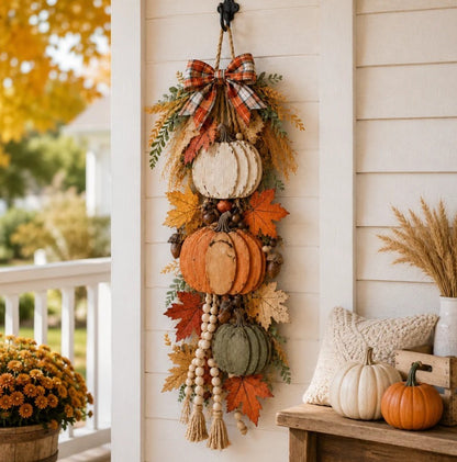 Rustic Harvest Wooden Door Hanger