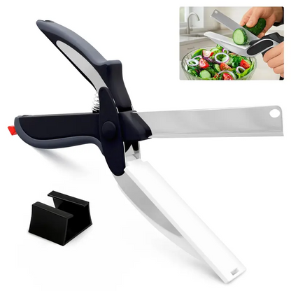 ⚡50K+ SOLD - 2-in-1 Kitchen Scissors with Built-in Cutting Board