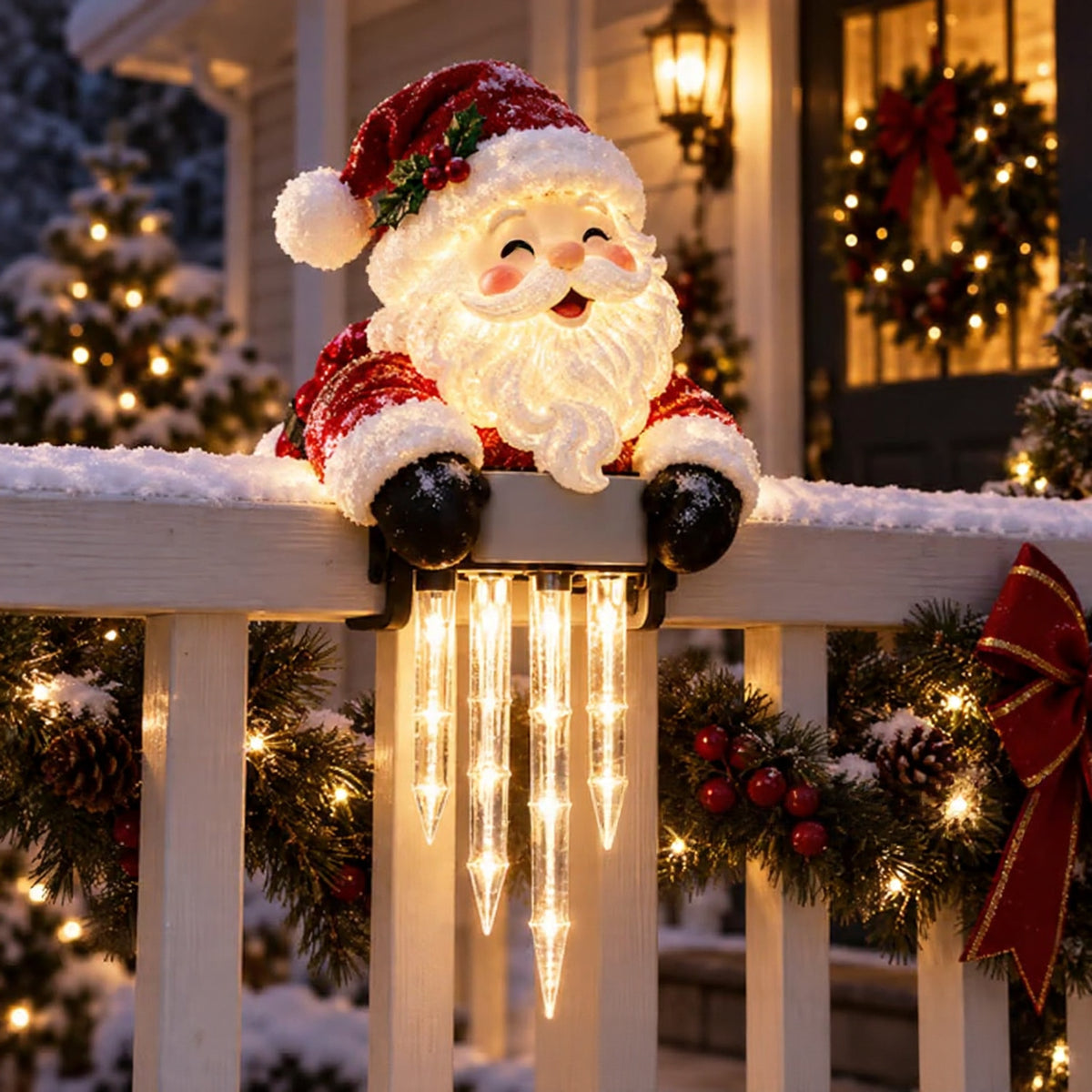 ☃️WinterGlow Snowman Icicle Light Decor