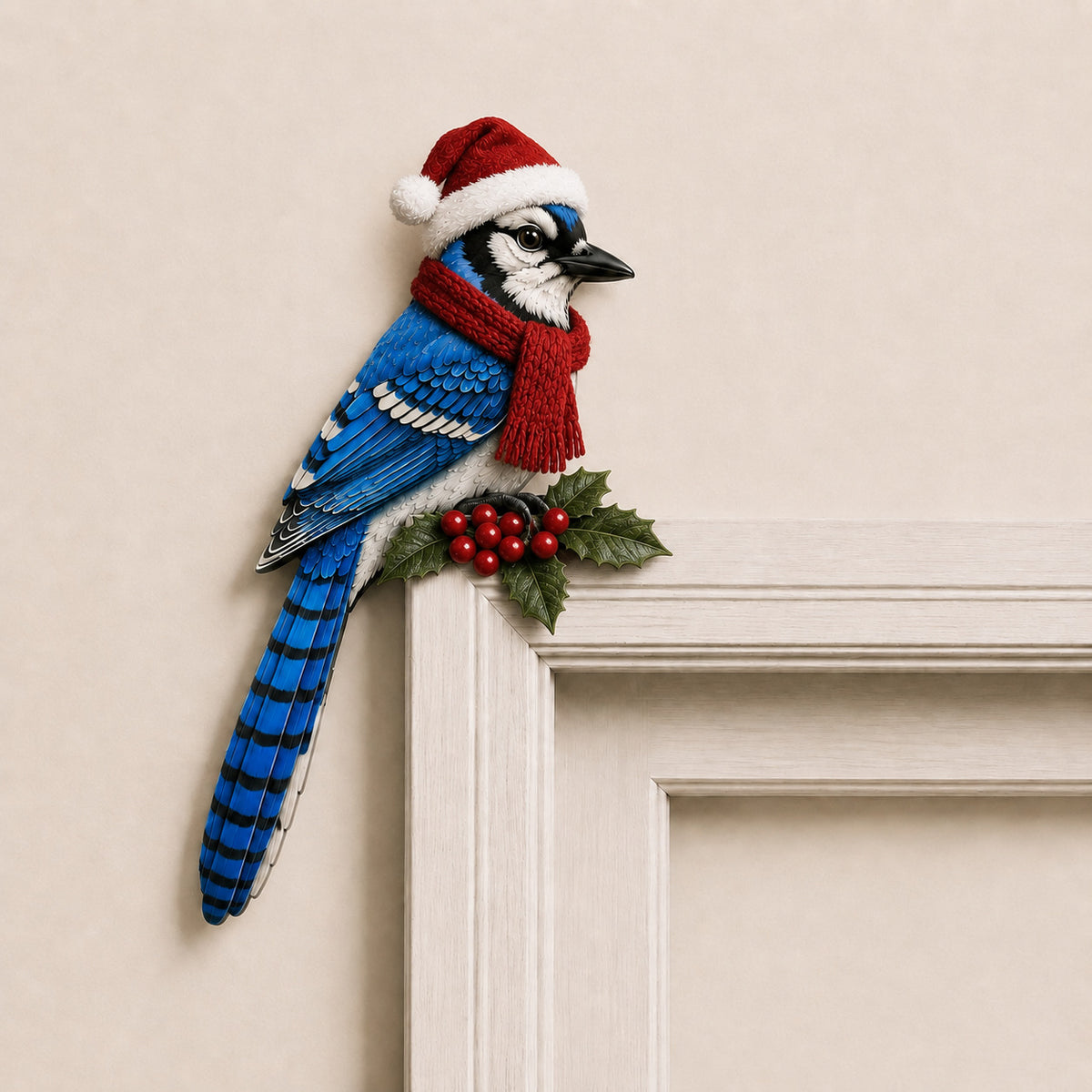 Wooden Cardinal Door Topper