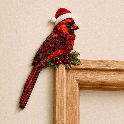 Wooden Cardinal Door Topper