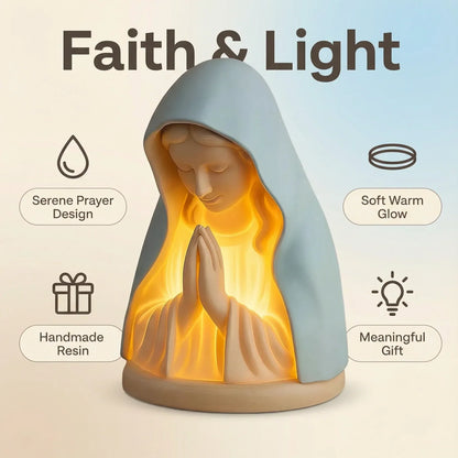 ✝️ Handmade Resin Virgin Mary Night Light – A Gentle Glow of Peace & Protection