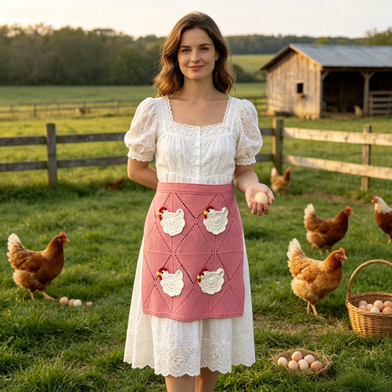 🥚Crochet Chicken Egg Gathering Apron