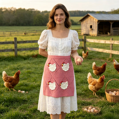 🥚Crochet Chicken Egg Gathering Apron