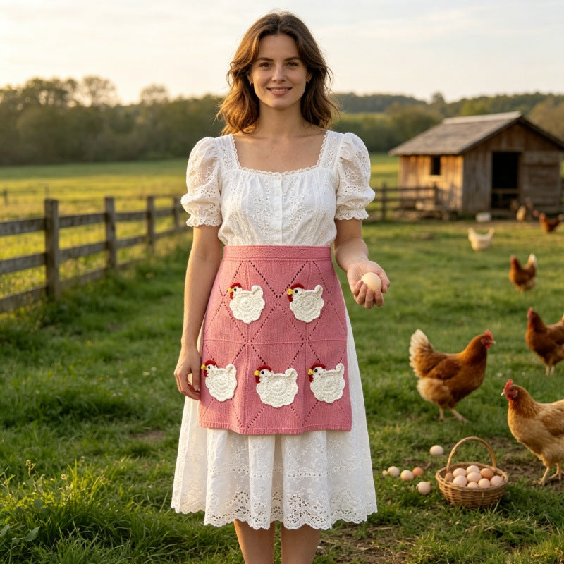 🥚Crochet Chicken Egg Gathering Apron