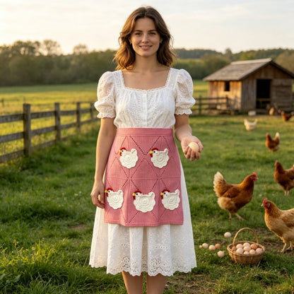 🥚Crochet Chicken Egg Gathering Apron