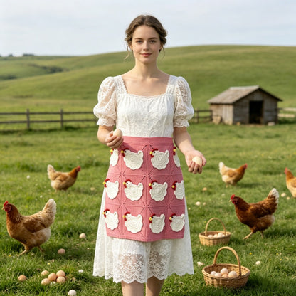 🥚Crochet Chicken Egg Gathering Apron