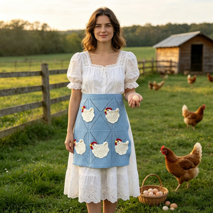 🥚Crochet Chicken Egg Gathering Apron