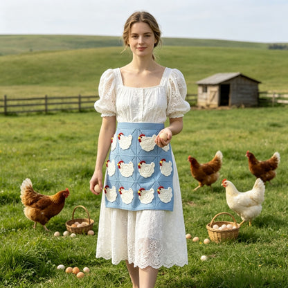 🥚Crochet Chicken Egg Gathering Apron
