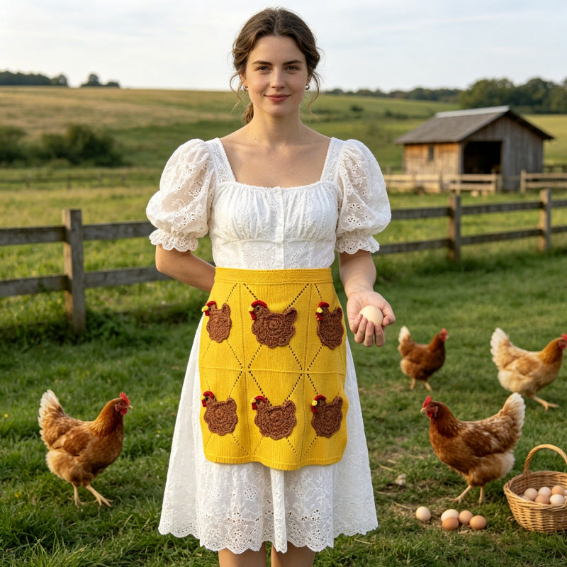 🥚Crochet Chicken Egg Gathering Apron
