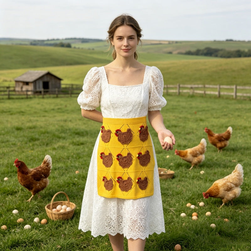 🥚Crochet Chicken Egg Gathering Apron
