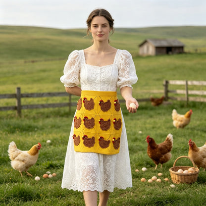 🥚Crochet Chicken Egg Gathering Apron