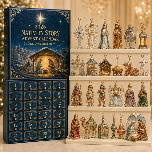 🔥Last Day 50% OFF✨ 2026 Nativity Story Christmas Advent Calendar | 24 Keepsake Ornaments Inspired by the Sacred Journey to Christmas 🎄🙏