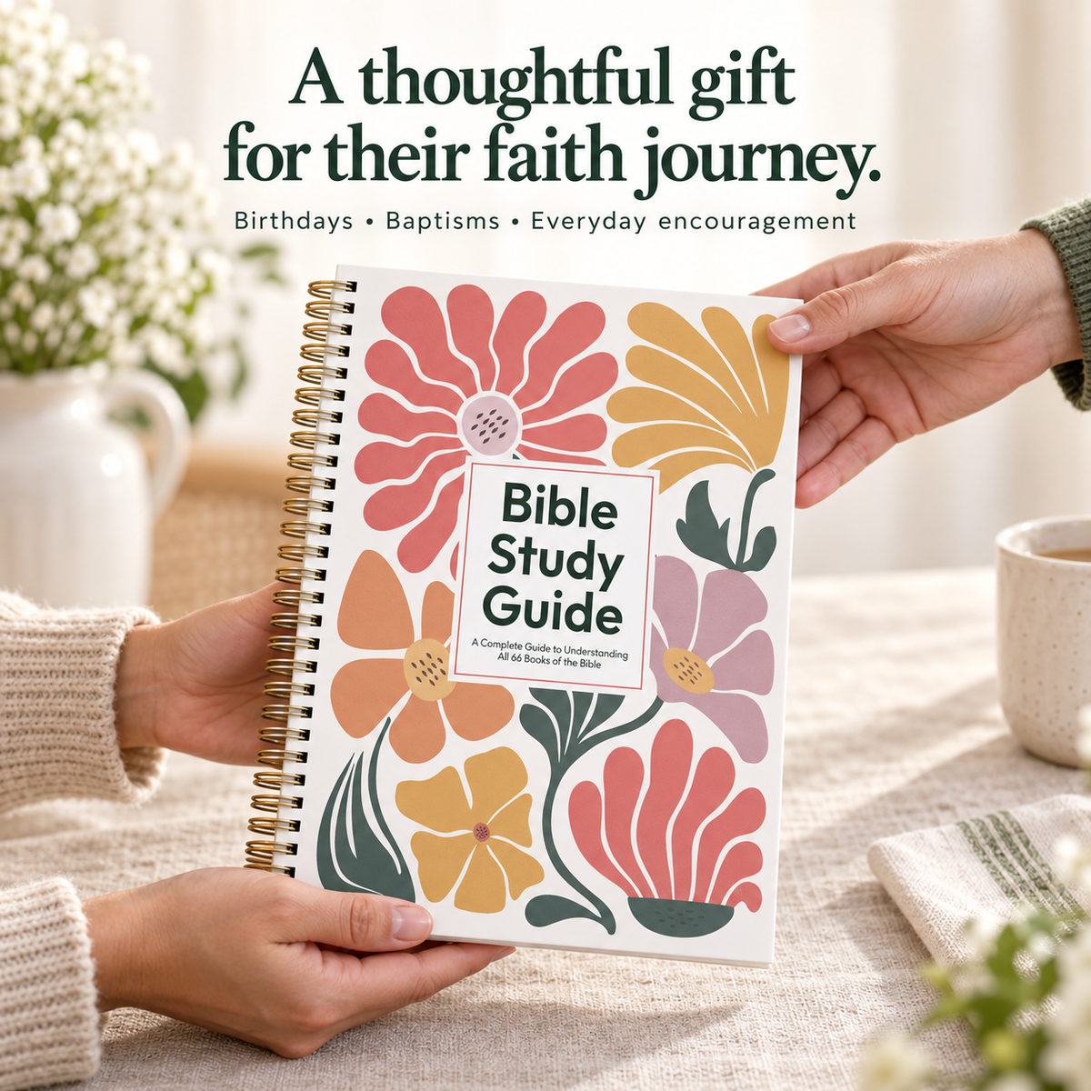 🔥Last Day 50% OFF - ✝️📚Bible Study Guide for Women & Men: A Complete Guide to Understanding All 66 Books of the Bible