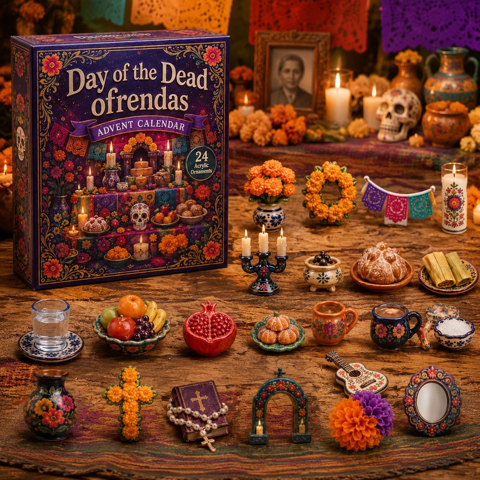 Day of the Dead Ofrendas Advent Calendar 2026 - 24-Day Festive Countdown Blind Box