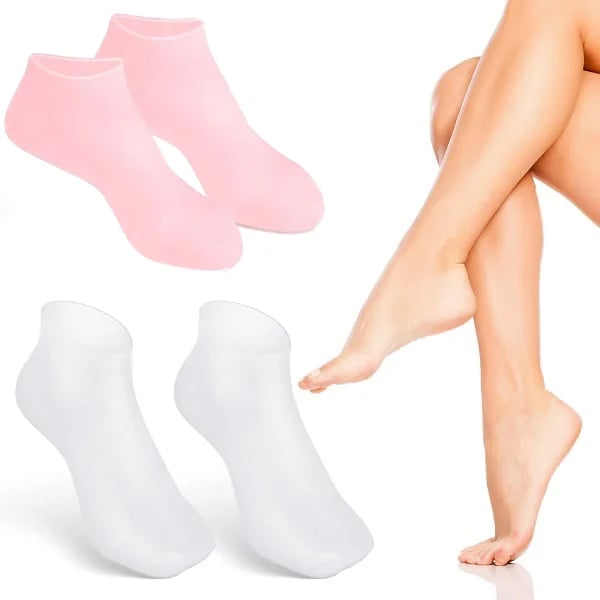 🔥Hot Sale 50% OFF🔥 Women's Silicone Foot Socks – Moisturizing Gel, Cracked Heel Repair, Reusable 🦶