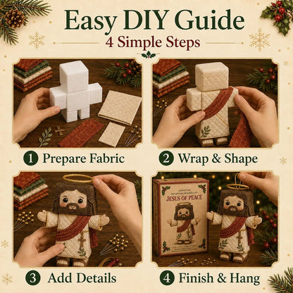 🔥HOT SALE🔥⏳ Last Day 49% OFF – ✝️ Beginner-Friendly DIY Christian Block Figure Patchwork Ornament Kit Collection | Complete Kit with Pre-Cut Fabrics, Padded Ornament Form & Step-by-Step Guide Included 💕