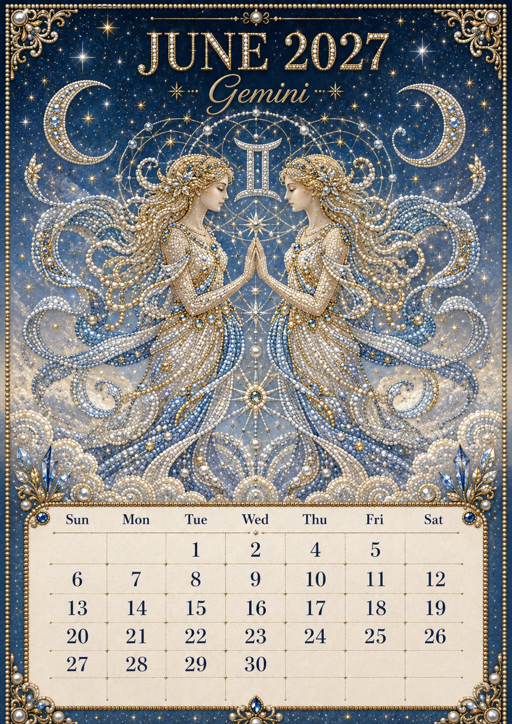 🌙 Beginner-Friendly 2027 Twelve Zodiac Bead Art Calendar Kit | Complete Kit with Zodiac Design Base, Decorative Beads & Step-by-Step Guide Included 💕