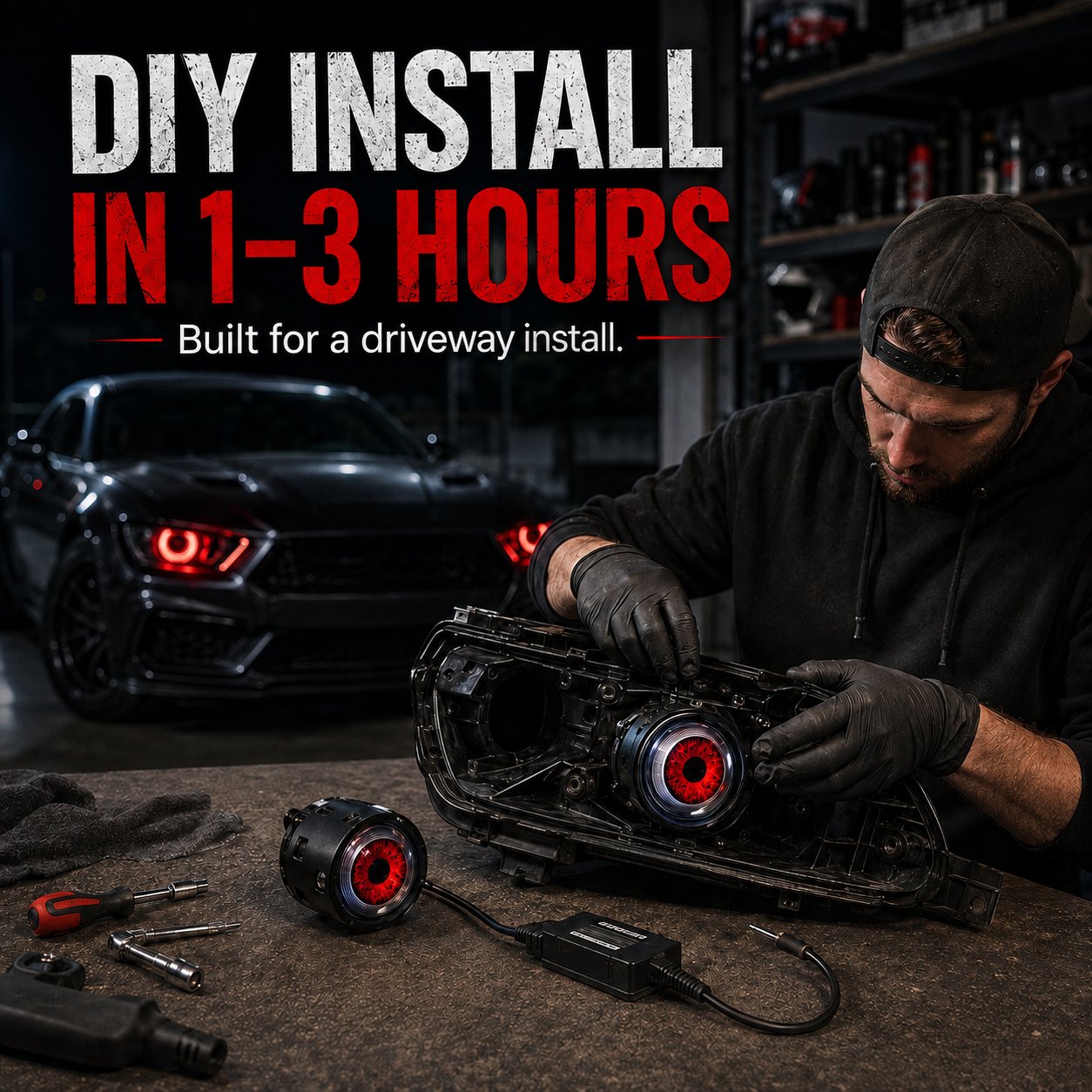 Demon-Eye LED Headlight Kit view 5
