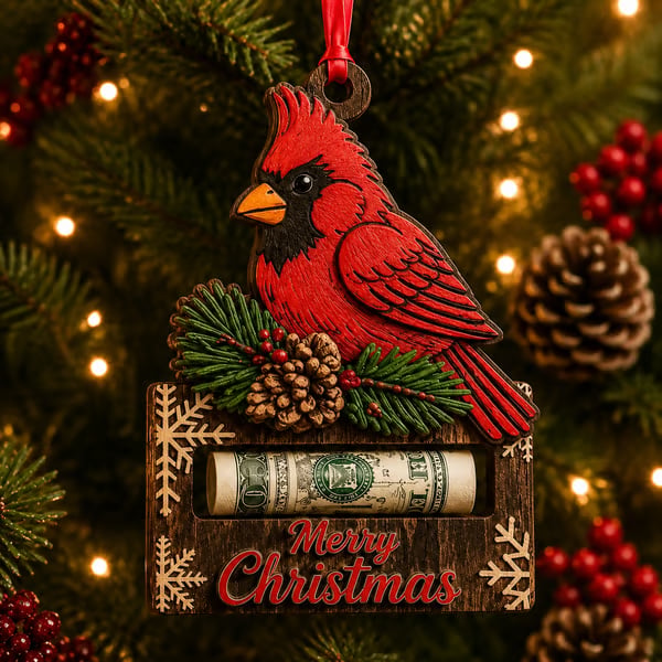 🎄 Wooden Christmas Cash Gift Keepsake Ornament™