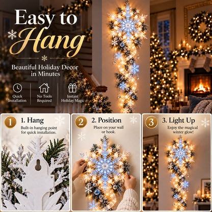 🔥Last Day 49% OFF🔥❄️ Giant Snowflake Blizzard Trail™- Let the Snowstorm Glow Indoors