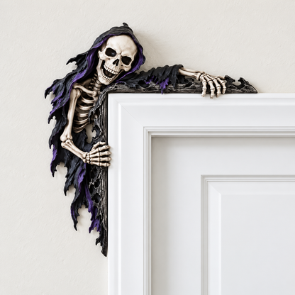 💀 Spooky Reaper Door Frame Corner Decor