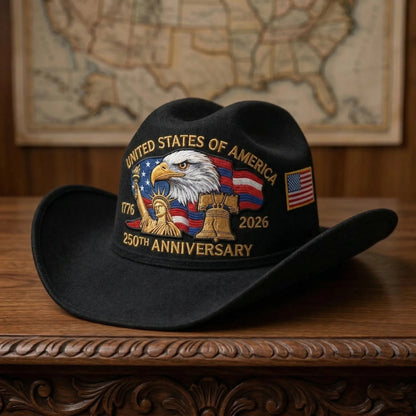 ⚡️Last Day 49% OFF - 250 Years Later — Still Standing Patriotic Cowboy Hat