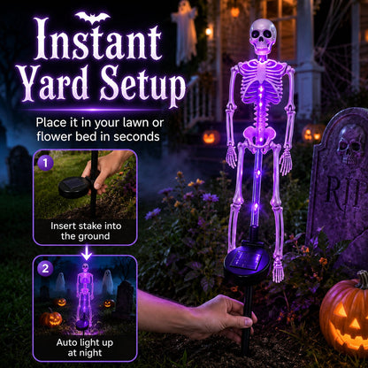 💀 Last Day 50% OFF – Solar Skull Garden Lights with Eerie Color-Changing Glow 🎃