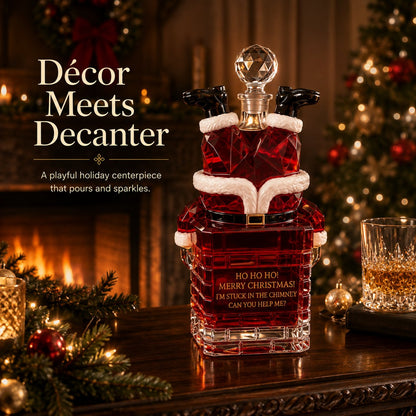✨ ✨ Pre-order: 50% Off – Santa Stuck in the Chimney Whiskey Bottle