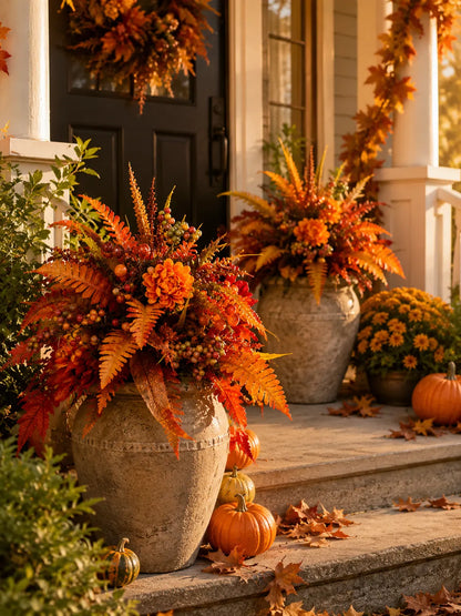 🍂LAST DAY SALE 50% OFF🍂Autumn Harvest Floral Garden Stake Arrangement