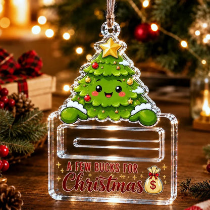 🔥Last Day 60% OFF - 🎄A Few Bucks For ChristmasTM Crystal Acrylic Money Holder Ornament