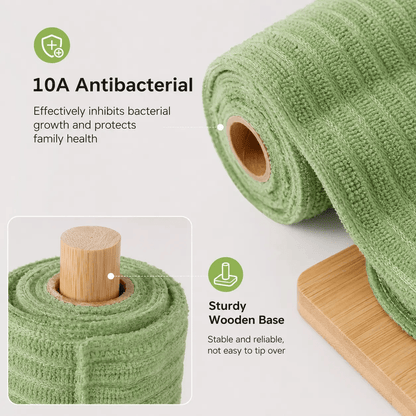 Tearable Plush Cleaning Cloth Roll for Kitchen & Household Cleaning