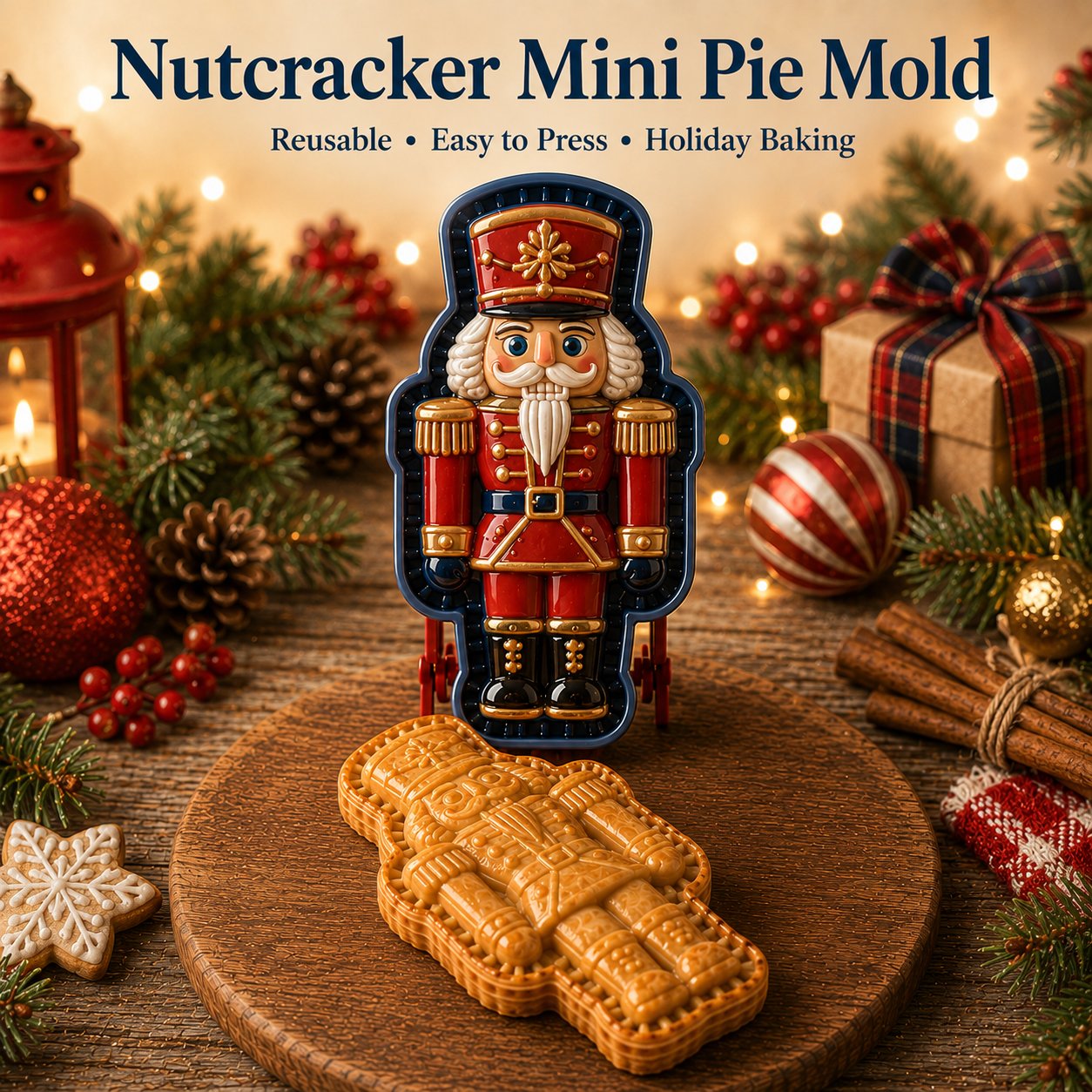 🔥 Last Day 49% OFF – 🎄 9-Design Christmas Mini Pie Mold Collection 🥧✨