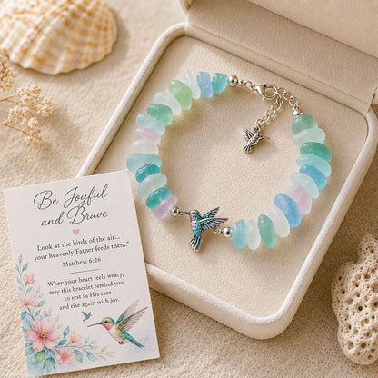 🔥Last Day 50% OFF - 🩵 Sea Glass Blessing Bracelet