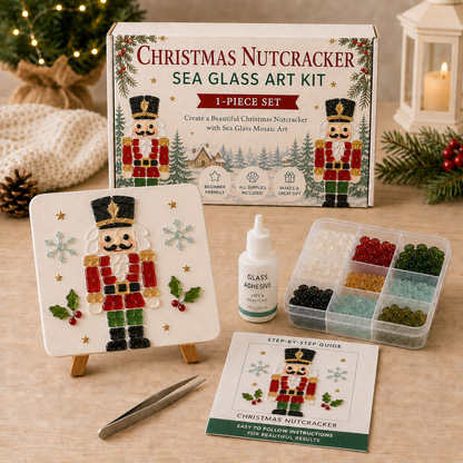 🎄 Christmas Sea Glass Art Kit