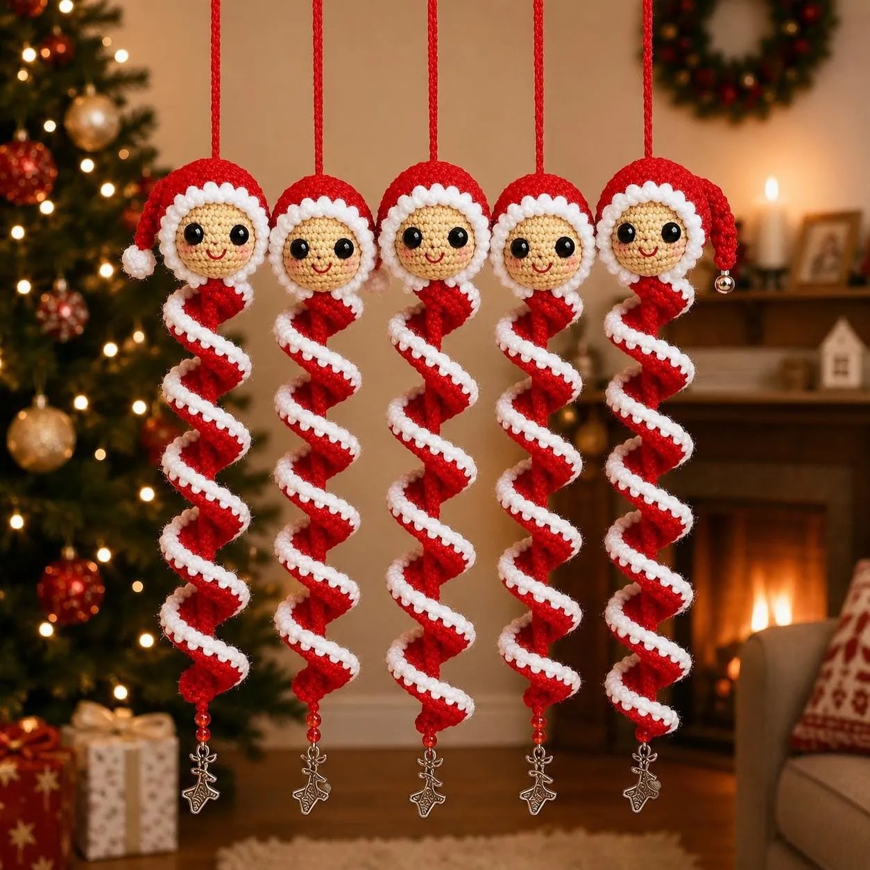🔥 Limited Time Sale 49% OFF – ☃️ Crochet Snowman Spiral Ornament DIY Kit | Complete Beginner-Friendly Set with Soft Yarn, Crochet Hook, Festive Beads, Snowflakes & Step-by-Step Guide 🧶🎄✨