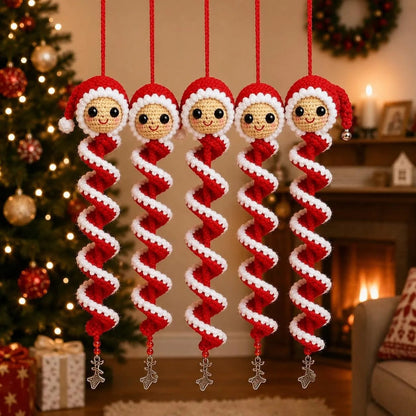🔥 Limited Time Sale 49% OFF – ☃️ Crochet Snowman Spiral Ornament DIY Kit | Complete Beginner-Friendly Set with Soft Yarn, Crochet Hook, Festive Beads, Snowflakes & Step-by-Step Guide 🧶🎄✨