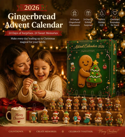 🔥LAST DAY 49% OFF - 🎄 2026 Gingerbread Advent Calendar